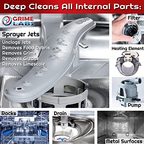 Image of Dishwasher Cleaner Deodorizer Descaler Tablets, 24 pack Heavy Duty Deep Clean and Natural Limescale Remover, Dish Washer Cleaner Machine Pods, 12 Months Supply