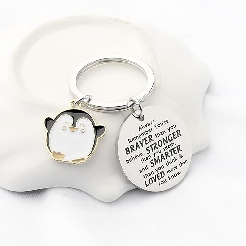 Miniatura 2 de WSNANG Llavero de pingüino y amigo - Regalos para parejas amantes de los pingüinos