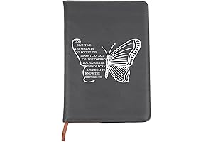 BNQL Serenity Prayer Gifts Butterfly Notebook Journal