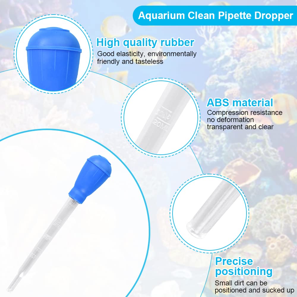1 Mangiatoia per Coralli 1 Acrilico Pipette per Acquario 2 Pinzette Dritte e Curve per Acquario 1 Sacchetto Filtro per Acquario Alimentatore per Coralli per Acquari Marini e Scogliere Marine