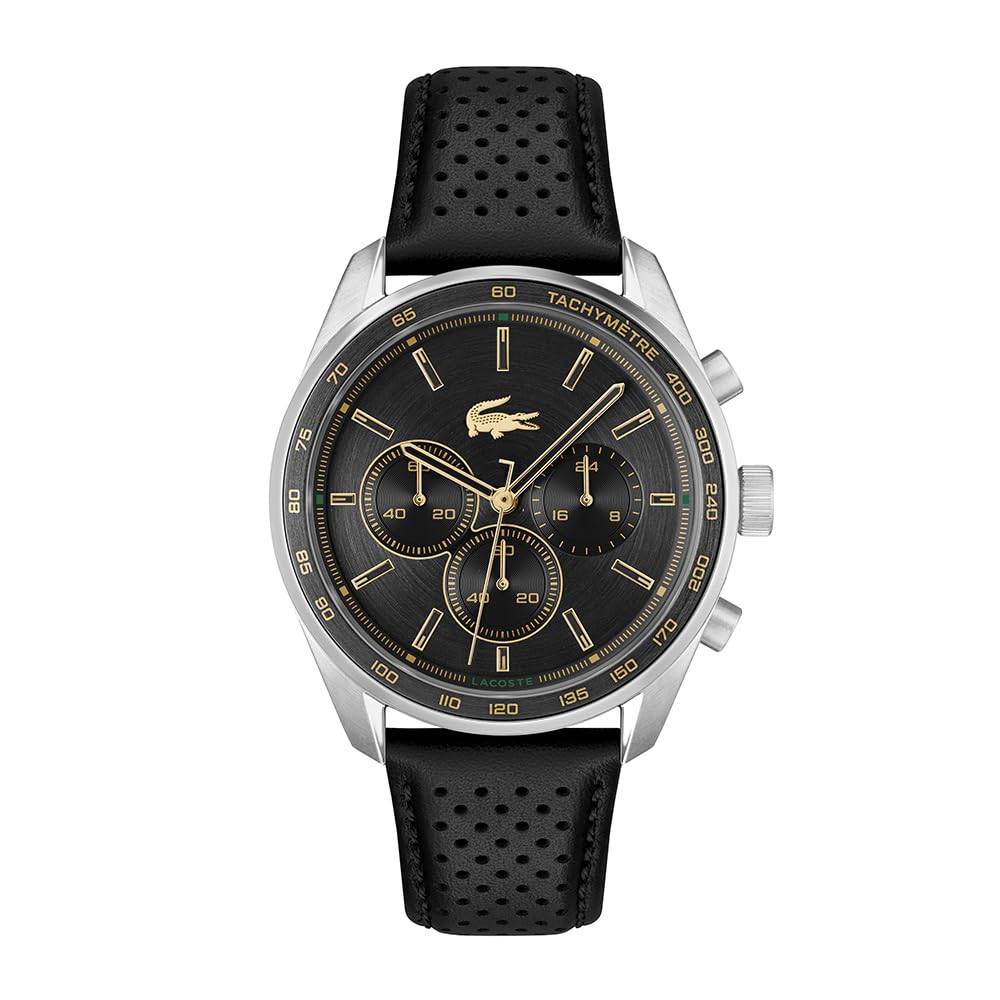 Lacoste Chronograph Quartz Watch BOSTON Collection for Men with Leather or Stainless Steel bracelet in Link or Mesh