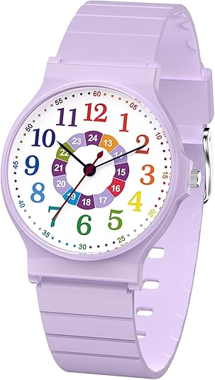 SOCICO Kids Analog Watch for Boys Girls Camouflage Sport Watches, 30M Waterproof, Rubber Band, Easy to Read for Child Teens Ages 5-15 Perfect for Gifts