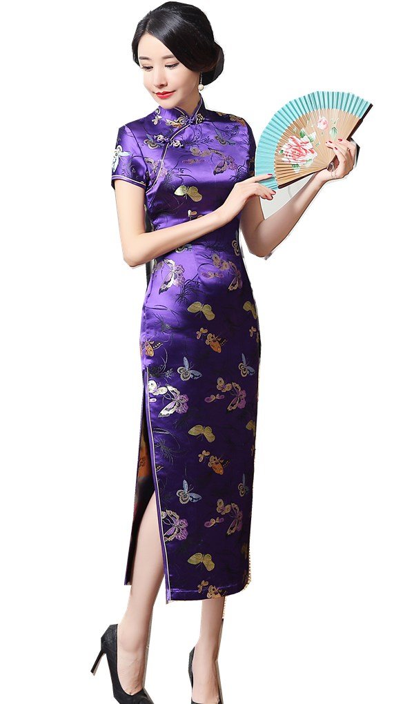 Shanghai Story Chinese Traditional Clothing Long Cheongsam China Qipao Dress