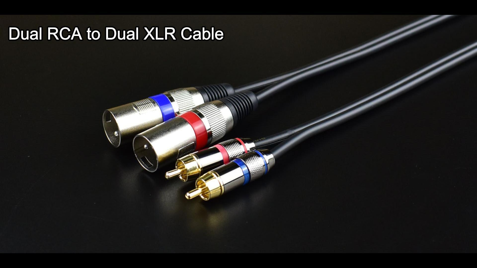 Amazon.com: Mugteeve Dual RCA Male to Dual XLR Male Cable Adapter