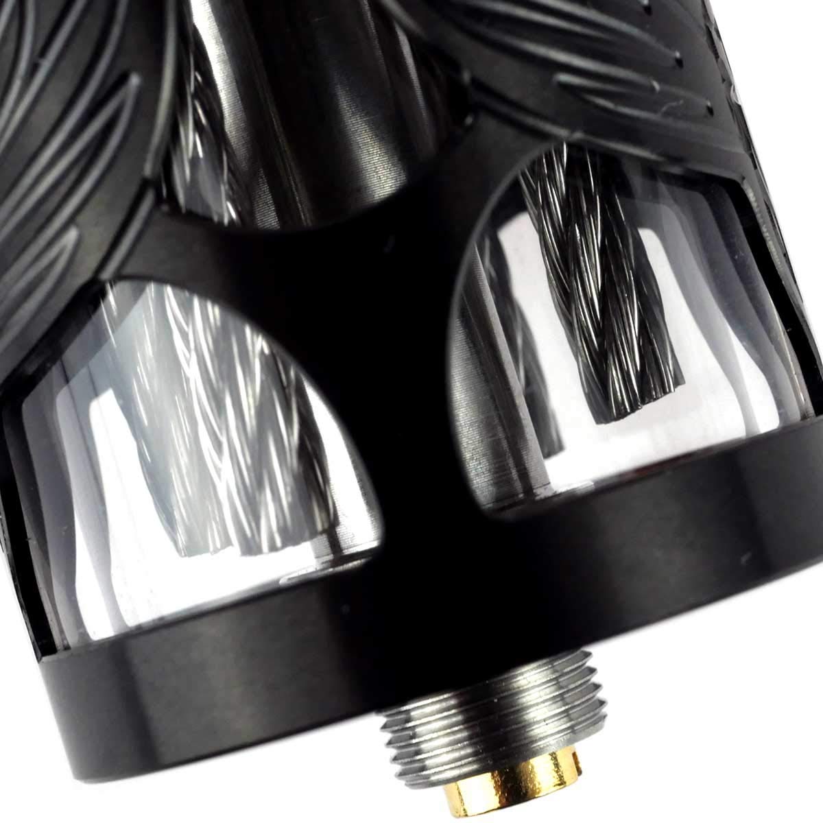 VapeFly Brunhilde RTA Clearomizer 8 ml, Durchmesser 25 mm, Verdampfer für e-Zigarette, gunmetal