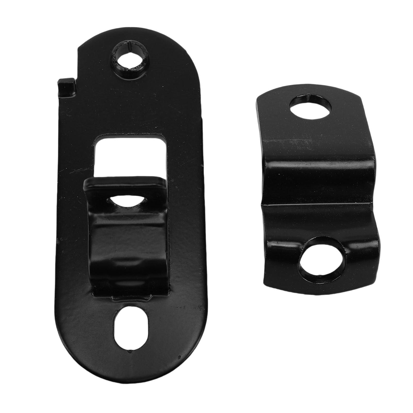 Akozon Kit de Bloqueo Barra Leva, Leva con Bisagras para Puerta Abatible Remolque Metal Resistente Acero 36 Pulgadas Transportador RV