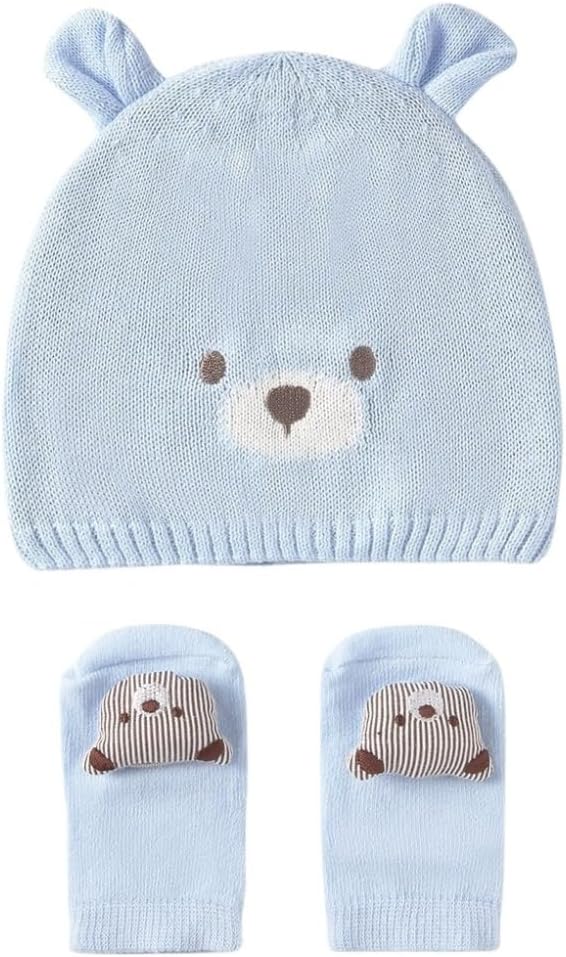 Mayoral Hat & sock set for Baby-Boys Sky