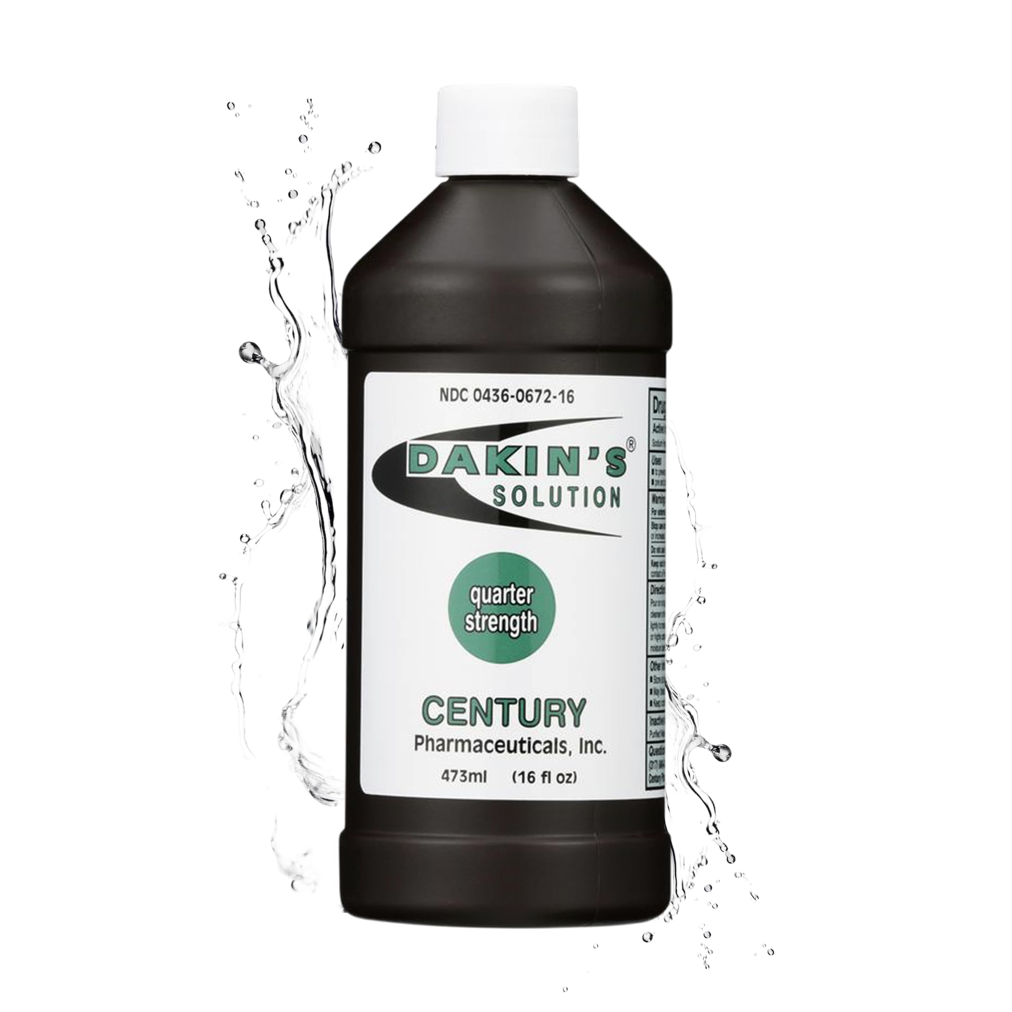 LIFE ELEMENT NEW CENTURY PHARMACEUTICAL Dakin's Solution-Quarter Strength 304360672168 Sodium Hypochlorite 0.125% Wound Therapy for Acute and Chronic Wounds by