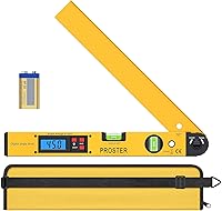 Vista 8 de Buscador de Ángulo Digital Proster - 0~225° Medidor de Ángulo LCD Transportador Nivel de Espíritu para Carpintería, Trabajos de Madera y Decoración