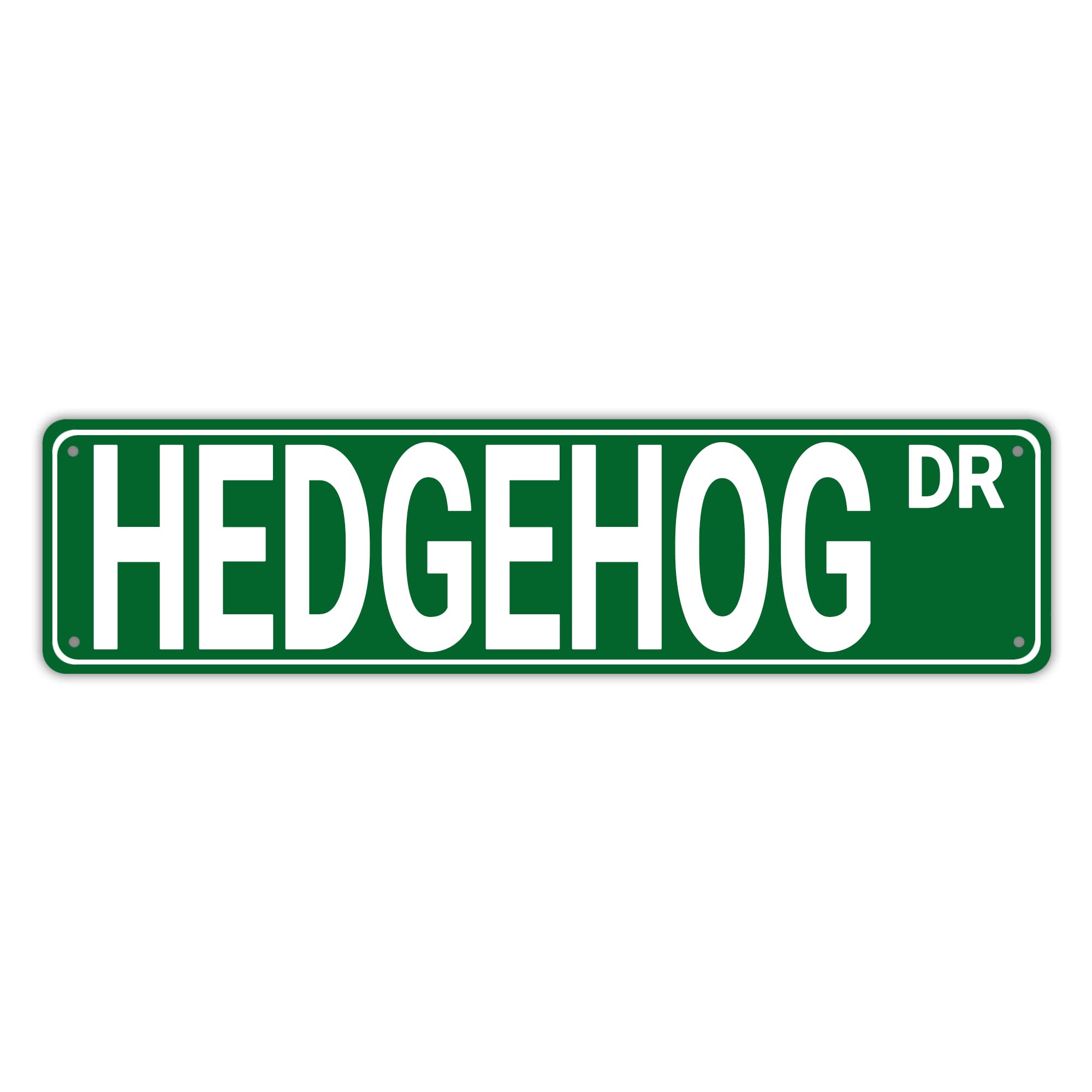 Hedgehog Dr Vintage Tin Signs Art Plaque Aluminum for Bedroom Kitchen Garden Wall Pub Club Coffee Hanging Decor 4x16 Inch