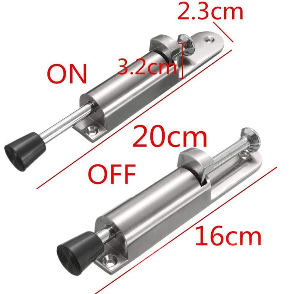 Arrêt De Porte En Acier Inoxydable Butoir De Porte Mural Ou Terrain Coller Ou Visser (Argenté