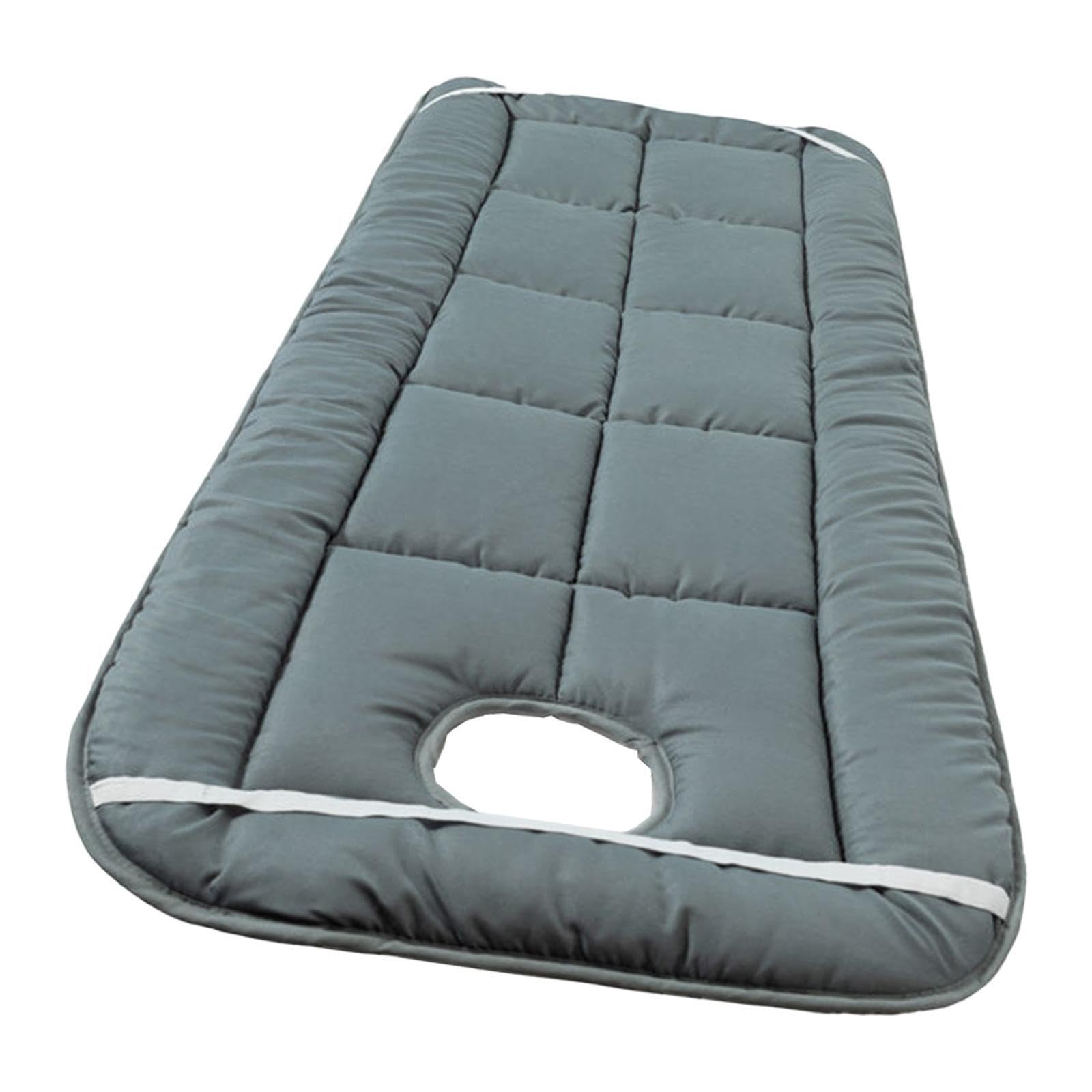 Materasso per lettino da massaggio 75x180 cm, spesso, con fori, elastici trapuntati, trapuntato in rilievo 3D, offre una sensazione di benessere inaspettata. Copritesta