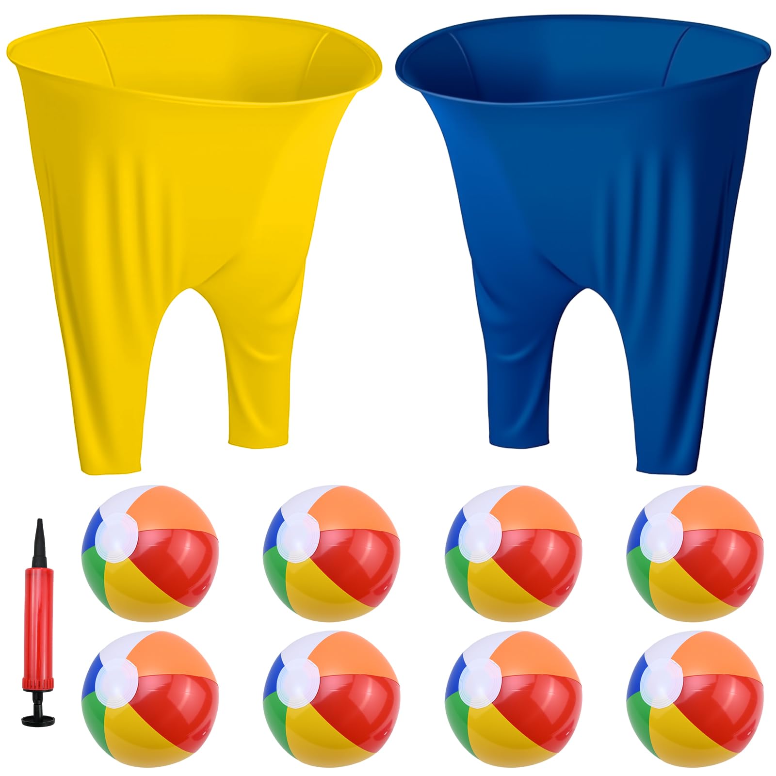 Granny Pants Yard Game for Kids & Adults with 8 Balls & Pump, Giant Outdoor Throwing Game for Family Gatherings, Backyard Party, Team Building, Picnic, Carnival, School Sports Day