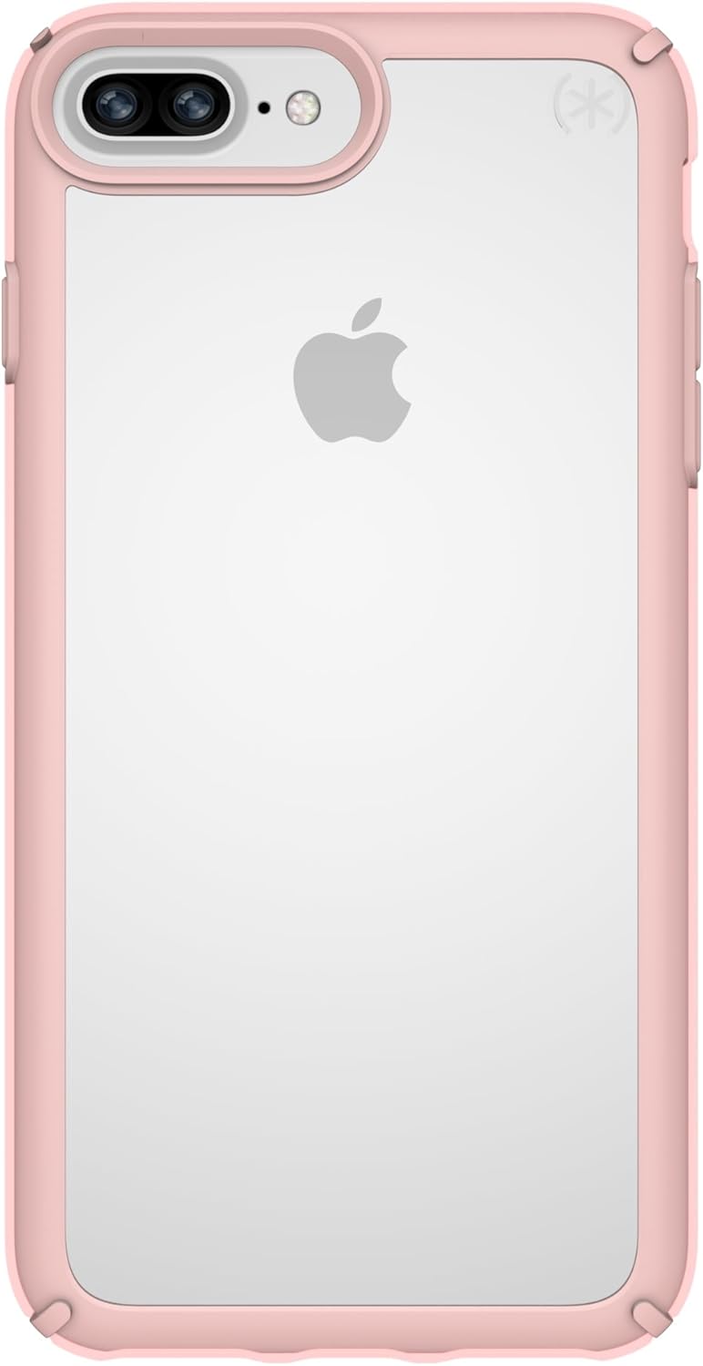 Speck Products Presidio Show Cell Phone Case for iPhone 8 Plus - Clear/Rose Gold