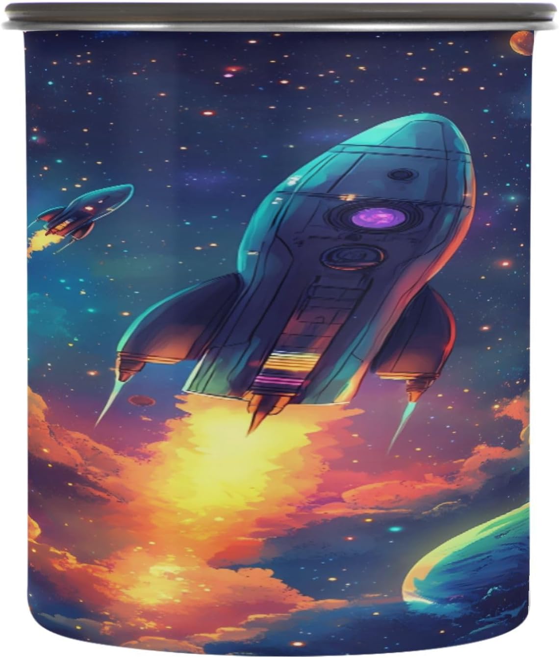 ALAZA Starry Sky Cloud Planet Coffee Canister 30oz