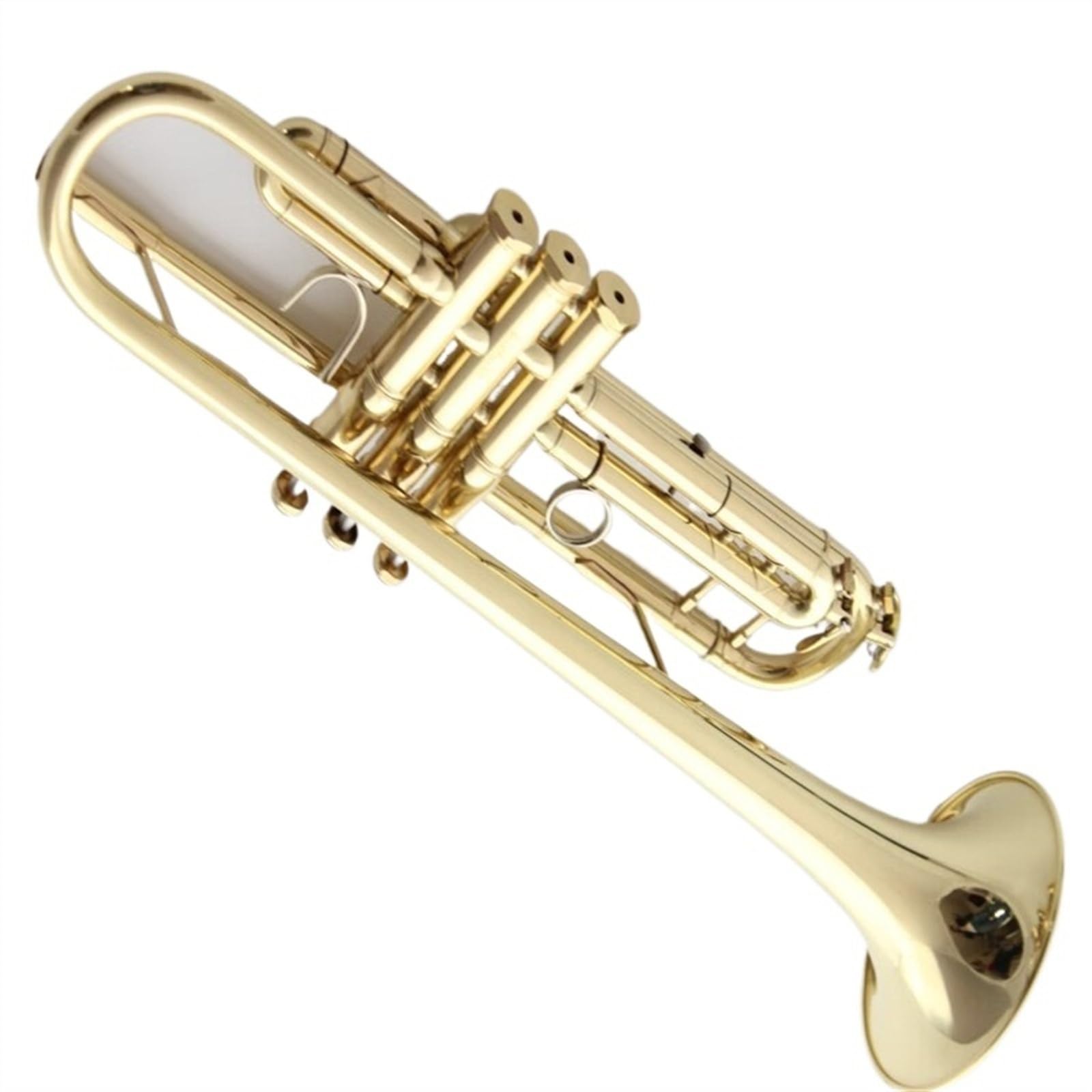 Trąbki Trąbka Posrebrzana Trąbka B-dur Instrument Muzyczny Początkujący Złoty Stal Nierdzewna Trwały
