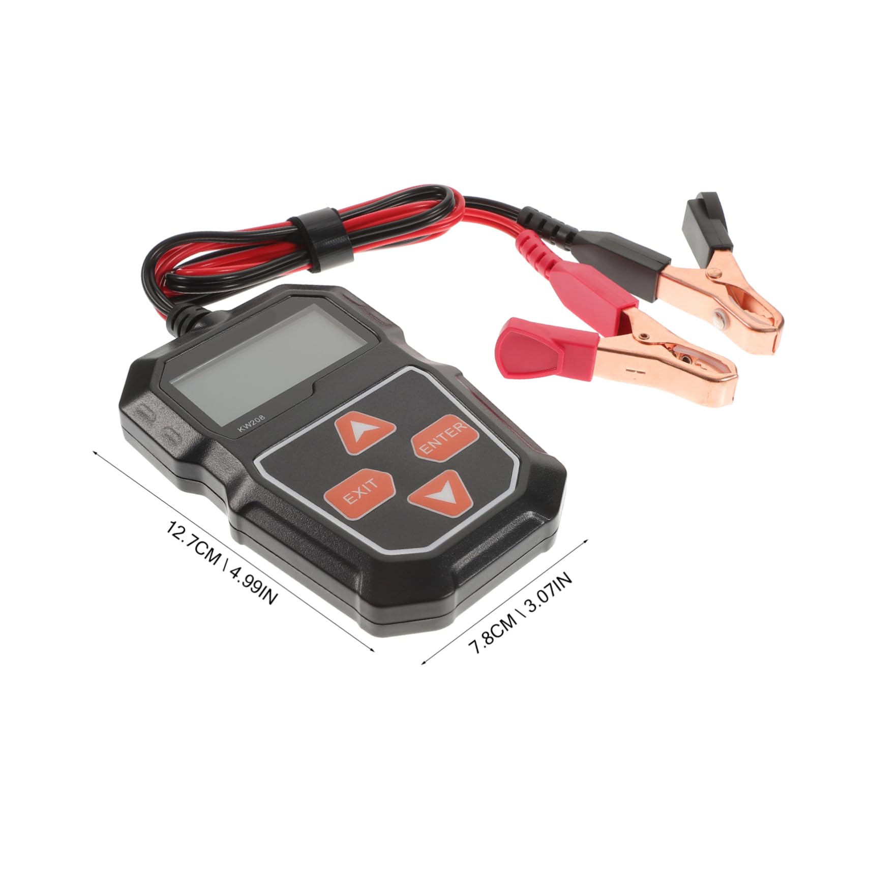 BRIGHTFUFU 1Pc Professional Car Battery Tester Digital Automotive Battery Analyzer for Accurate Measurement Easy Testing Tool Compatible with All Gasoline and Hybrid Vehicles