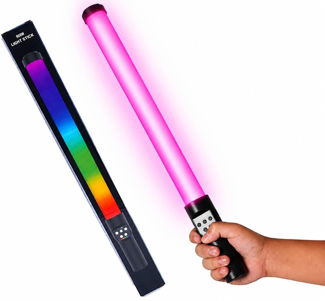 RGB Light for Video Shooting - Handheld Stick Light with Adjustable 3000K-6500K CCT, 20 Special Effect, Handheld Photo Shoot Light for Camera, Studio, Vlogging, Content Creation & Lights for Shooting-image-38
