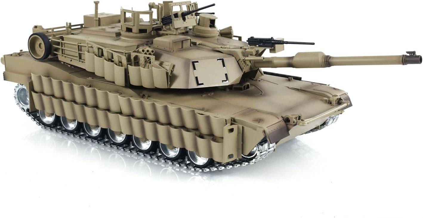 TOUCAN RC HOBBY TD 1/16 RC Military Tank Abrams M1A2 SEP TUSK II Ugrade Wheel Tracks IR BB Model