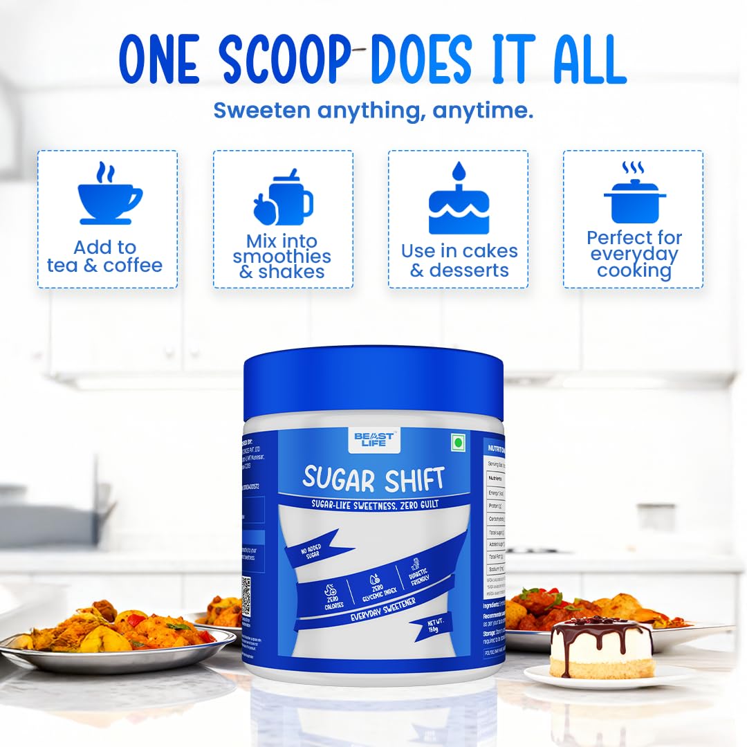 BeastLife Sugar Shift | Sugar Replacement for Everyone | Monkfruit