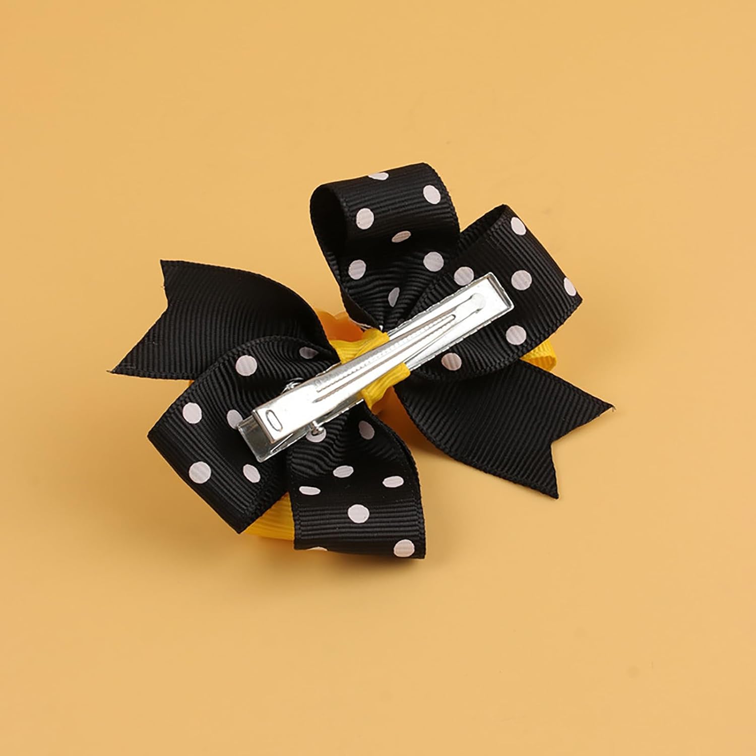Totelux Bow Hair Clips for Girls - Cute Honey Bee Alligator Clips With Ribbon Bows for Hair Accessories (Baby, Infant, Toddler, Teen) (2PCS)