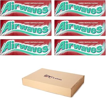 Airwaves 6 Cherry Menthol Flavor Sugarfree Chewing Gum Each 14g Sold By VR Angel