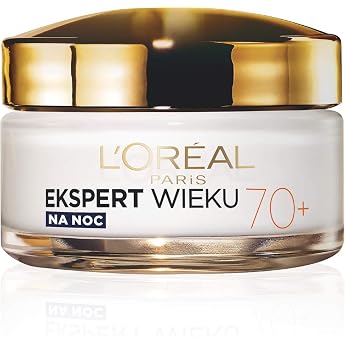 L'Or&eacute;al Paris Expert for Age 70+ Nourishing Anti-Ageing Face Cream for the Night, Mature Skin, Reduces Wrinkles, Skin Thicken