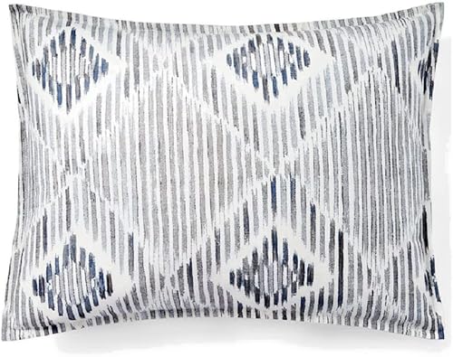 Miniatura 2 de Lauren Ralph Lauren Austin - Juego de edredón con textura de diamantes, tamaño matrimonialqueen, color gris y azul