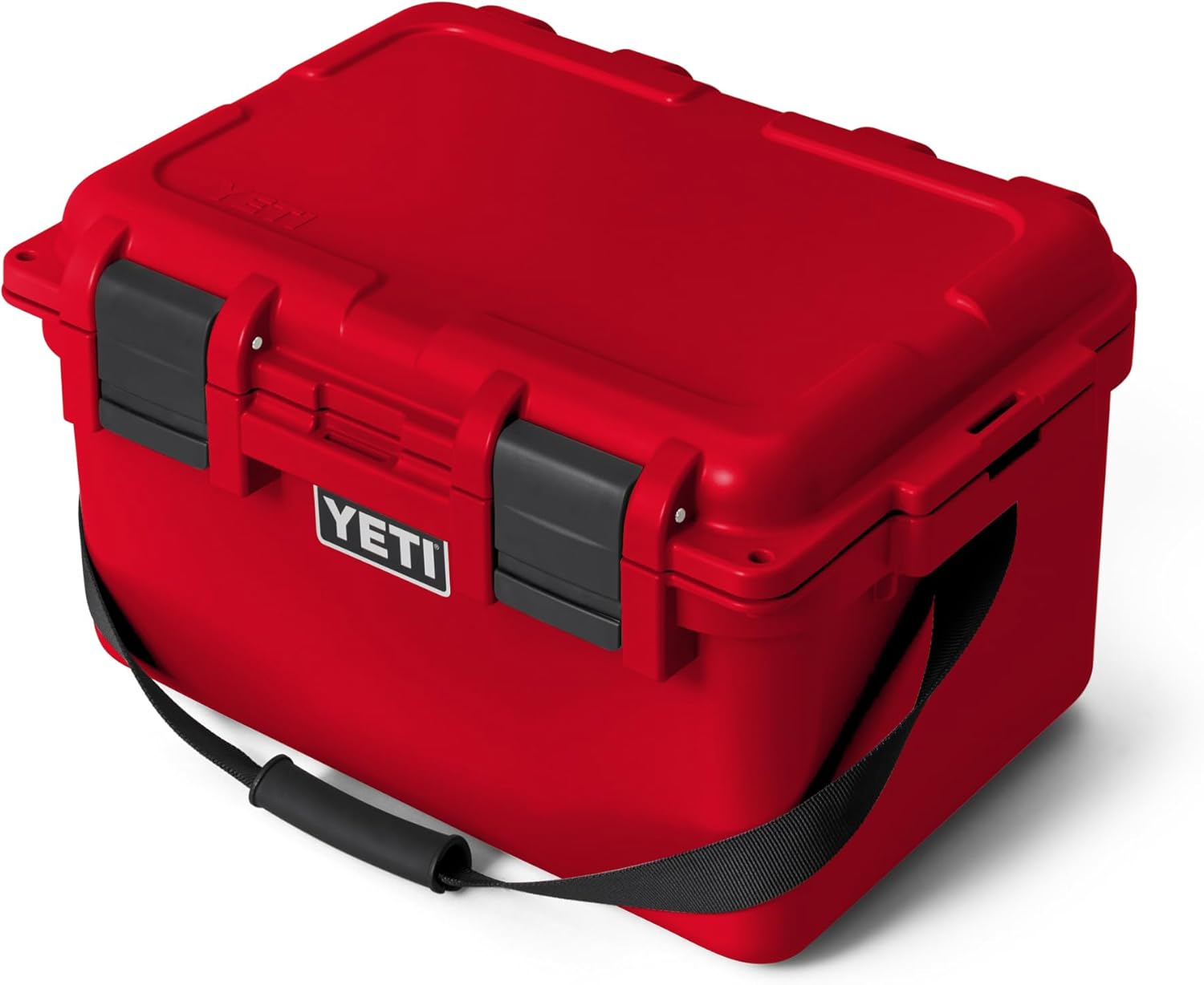 YETI LoadOut 30 GoBox Divided Waterproof Cargo Case, Dry Box, Camera Case, Fishing Tackle Box, Rescue Red
