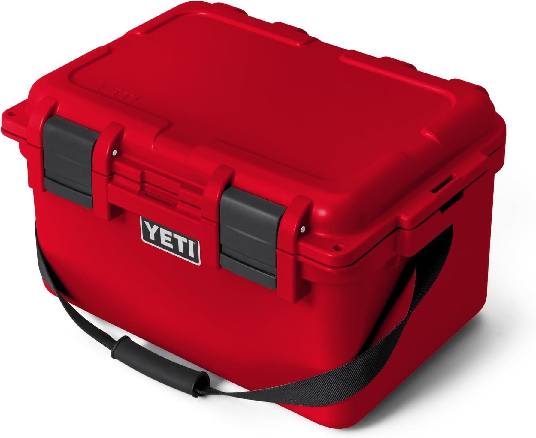 YETI LoadOut 30 GoBox Divided Waterproof Cargo Case, Dry Box, Camera Case, Fishing Tackle Box, Rescue Red