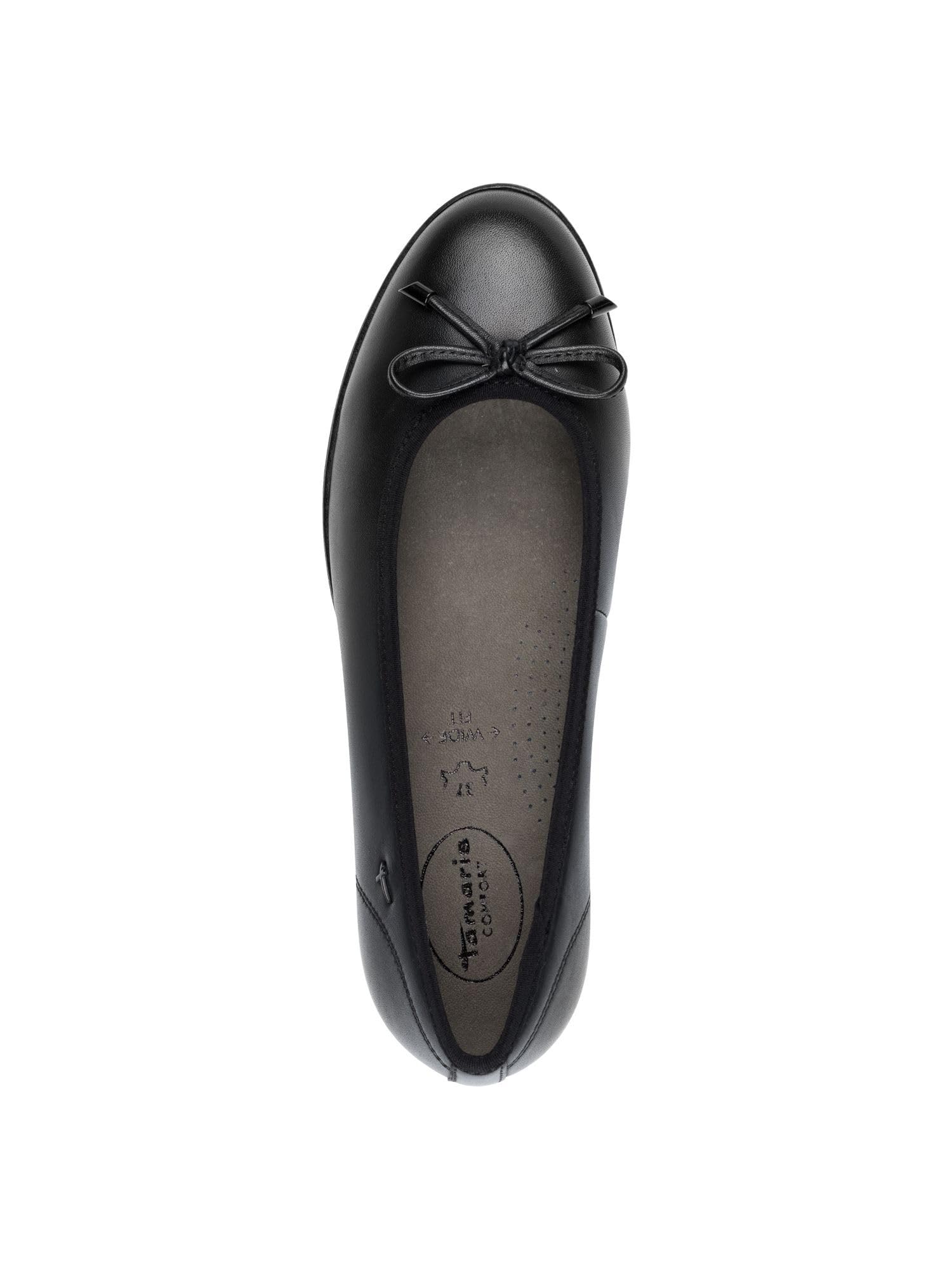 Tamaris Comfort Ballerine da Donna in Pelle con Fiocco