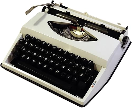 Máquina de escribir antigua, máquina de escribir vintage portátil tradicional, fuente vintage, bonita decoración de mesa para el hogar u oficina