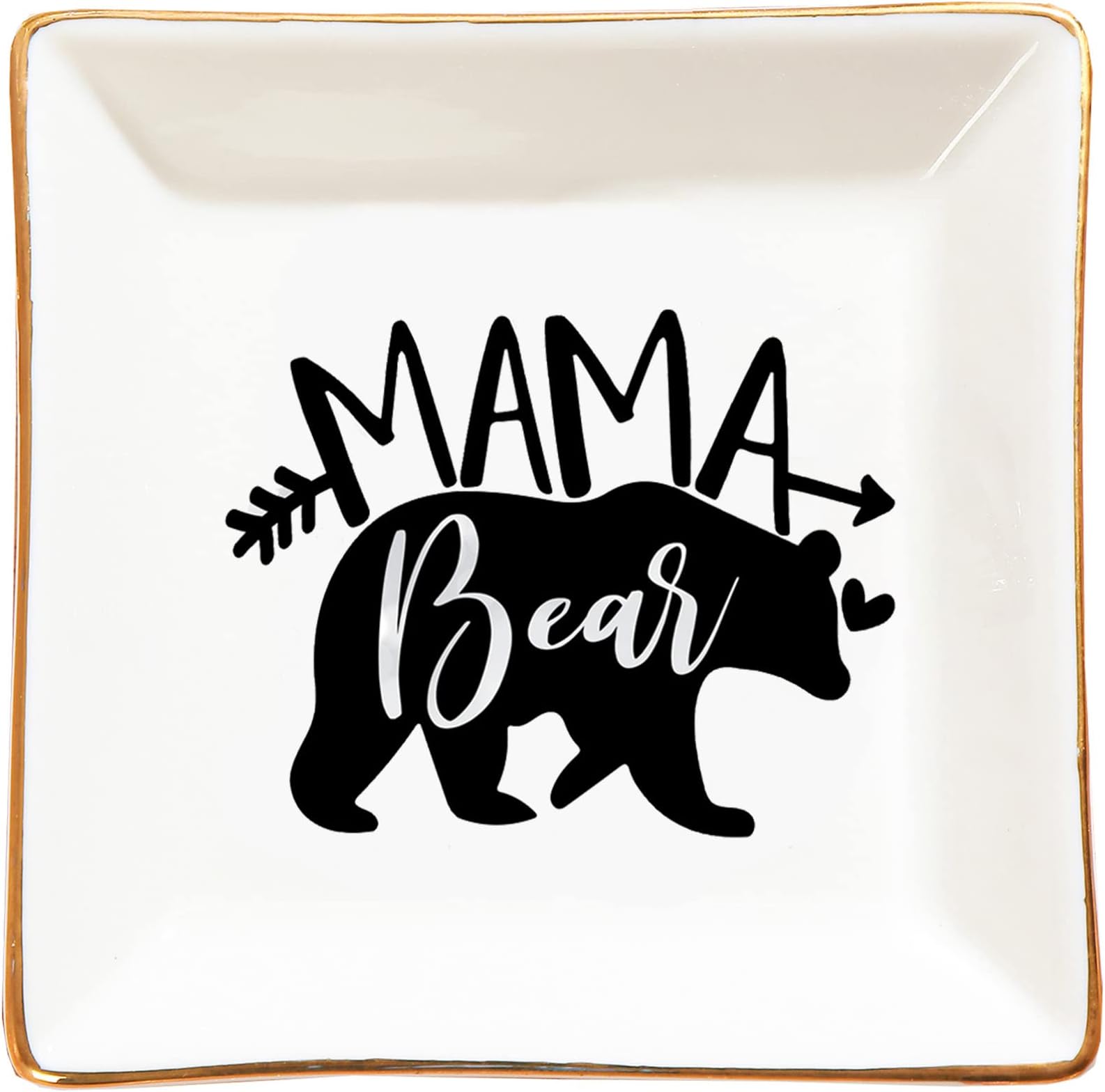 LZBALUYOLZBALUYO Gifts for Mom Mama Bear Ring Dish, Mothers Day Birthday Christmas Gifts for Mom, New Mom, Stepmom, Mother In Law, Mom of bride Gifts