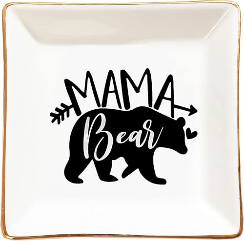 LZBALUYO Regalos para mamá, plato para anillo, regalos divertidos para mamá, día de la madre, cumpleaños, día de San Valentín, regalos de Navidad