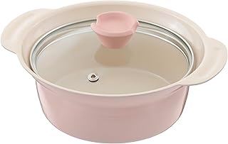 武田コーポレーション 卓上鍋・お鍋・IH対応 ピンク 23.7×20×10.6cm IH対応軽量吹きこぼれにくい卓上鍋16cmPI IHFT-16PI