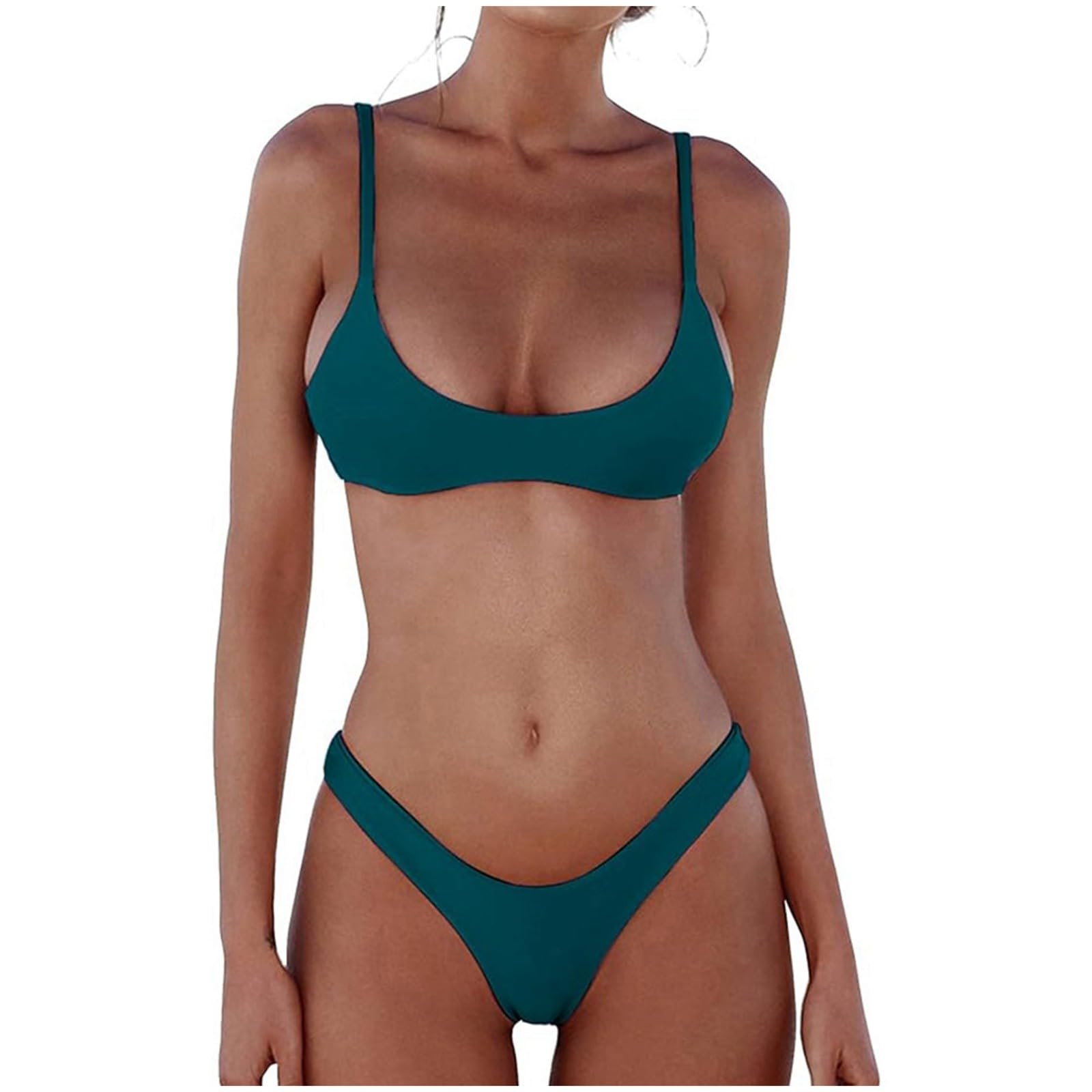 Generisch Bikini para mujer, traje de baño, traje de baño para mujer, sujetador acolchado, vendaje, bikini