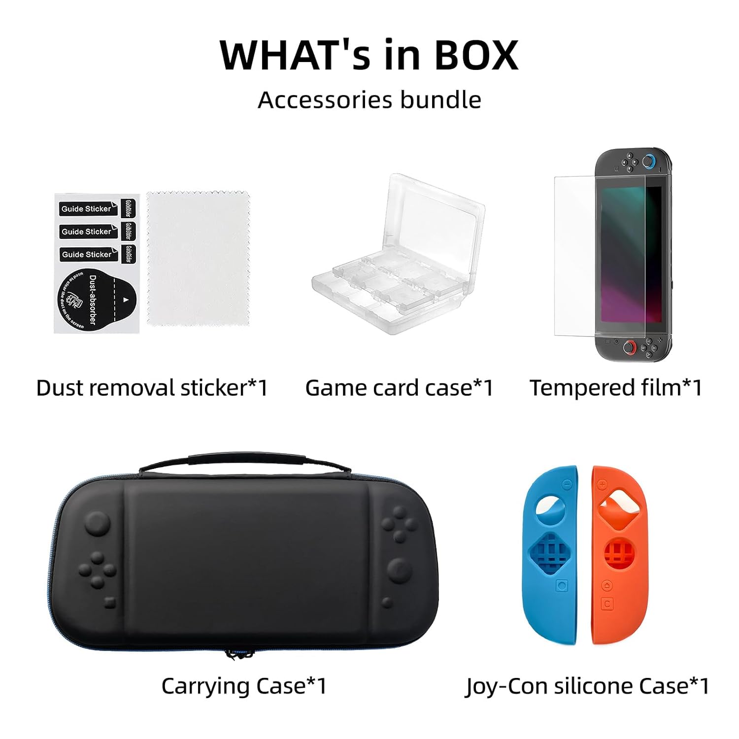 ZYTHRONE Large Capacity Carrying Case for N-Switch 2 (2025), 4 in 1 Accessories Bundle with Screen Protectors, 24 Game Cartridges, Hard Shell Portable Travel Pouch, Silicone Case for Switch 2 joycon - Image 2