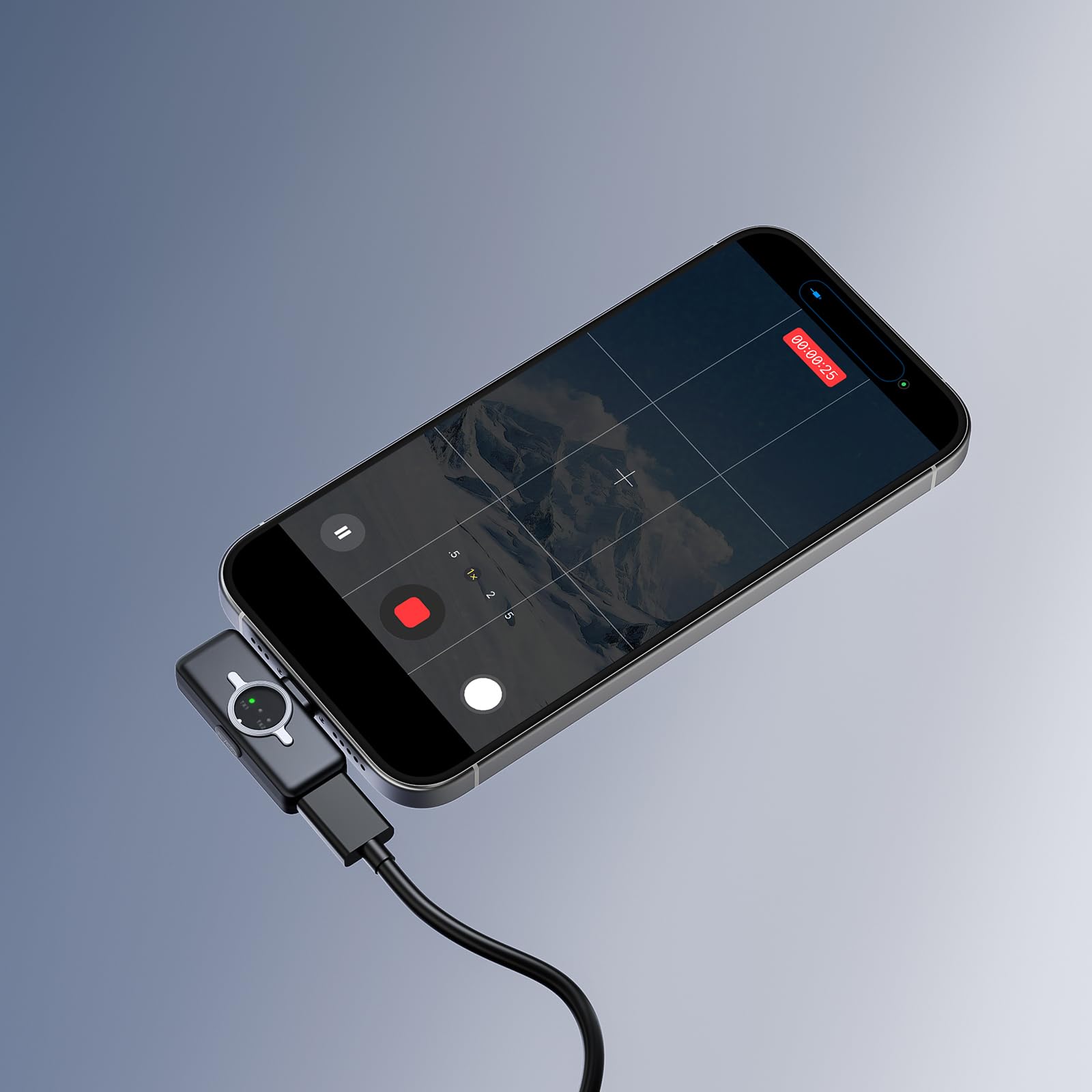 ULANZI A21 Micrófono Inalámbrico USB-C, Micrófono de Solapa con Supresión de Ruido por IA, Micrófono de Botón con Estuche de Carga Magnético, Batería 36 Horas, para iPhone 17-15/Android/Vlogs/YouTube