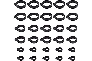 GORGECRAFT 30PCS Anti-Lost Silicone Ring Holder for Vape Rings