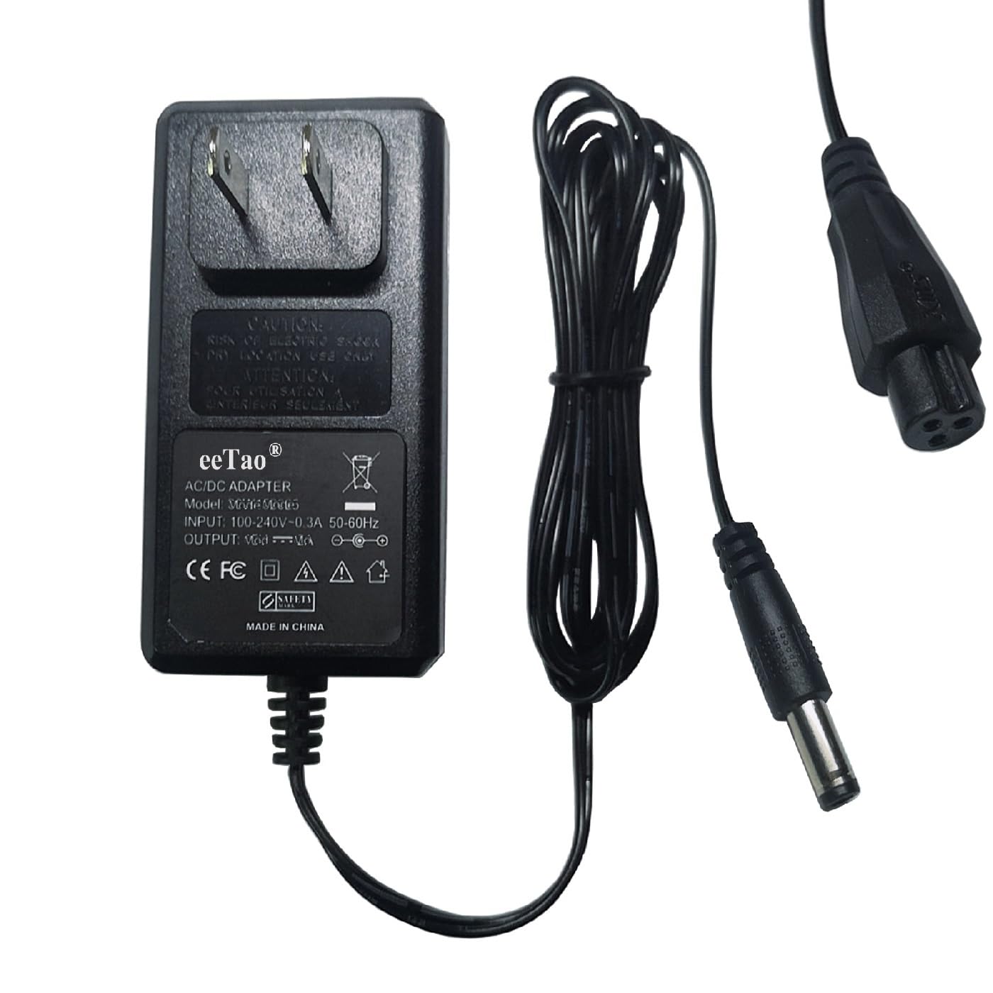 eeTao AC/DC Adapter Replacement Charger Compatible with ELEMARA WJL013FEN0X Electric Dirt Kid Bike 250W Motor 24V 7Ah Battery Power Supply Cable Cord