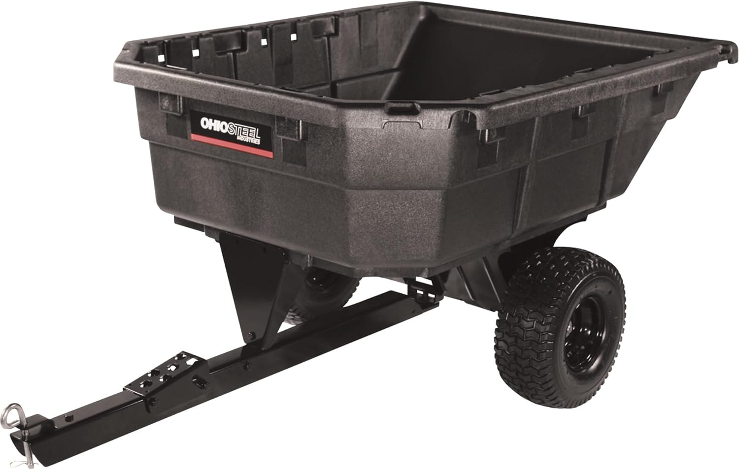 Ohio Steel 4048P-SD Poly Swivel Dump Cart, 15 cu.ft., 1200 lb Load Capacity