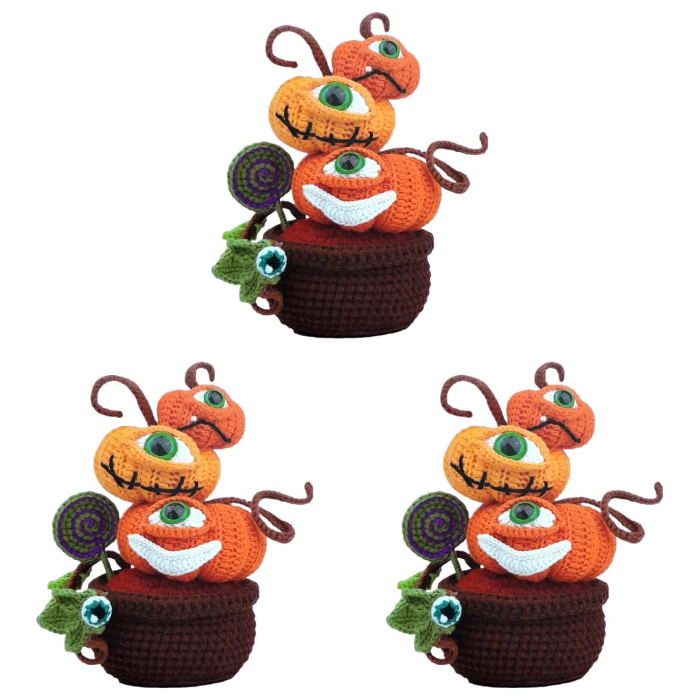 DIY Hak Sadzarka Halloween Amigurumi Dynia Złe Oko Lalki