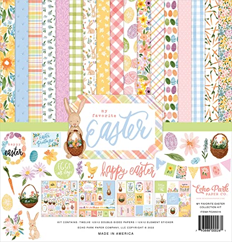 Echo Park Paper Company Echo Park Paper FAV COLL 12X12 KIT, My Favorite Easter, FE265016