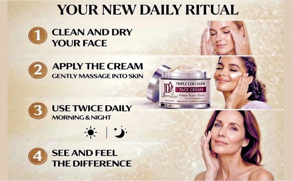 Science-Backed Anti-Aging Face Cream—Radiant Glass Skin K-Beauty, Triple Collagen + Hyaluronic Acid + PDRN Salmon DNA for Visible Firming & Deep Wrinkle Smoothing | Lightweight & Non-Greasy, 1.7 oz - Image 8