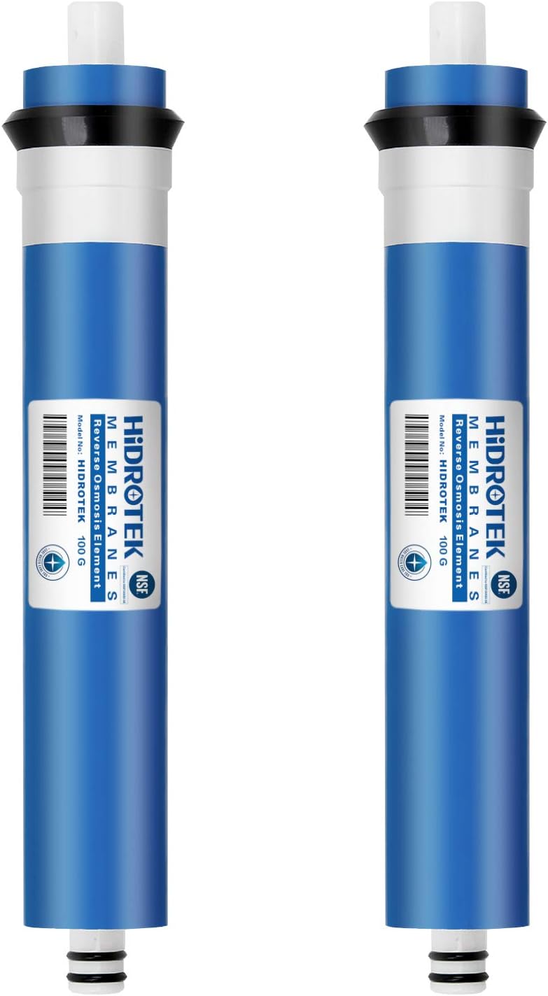 HIDROTEK Reverse Osmosis RO Membrane 100 GPD -NSF Certificated-Water Filter Replacement-Pack 2