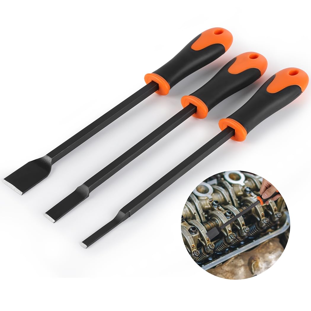 Raschietto per guarnizioni, 3 pezzi, raschietto per guarnizioni automobilistiche con lama, raschietto per finestre, acciaio al cromo vanadio e composito plastico, raschietti resistenti per la