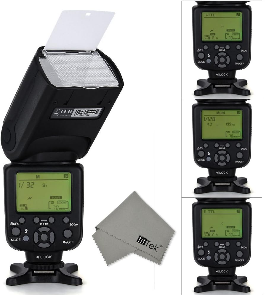 fitTek® Triopo TR988 Professional Flash Speedlite TTL Camera Flash