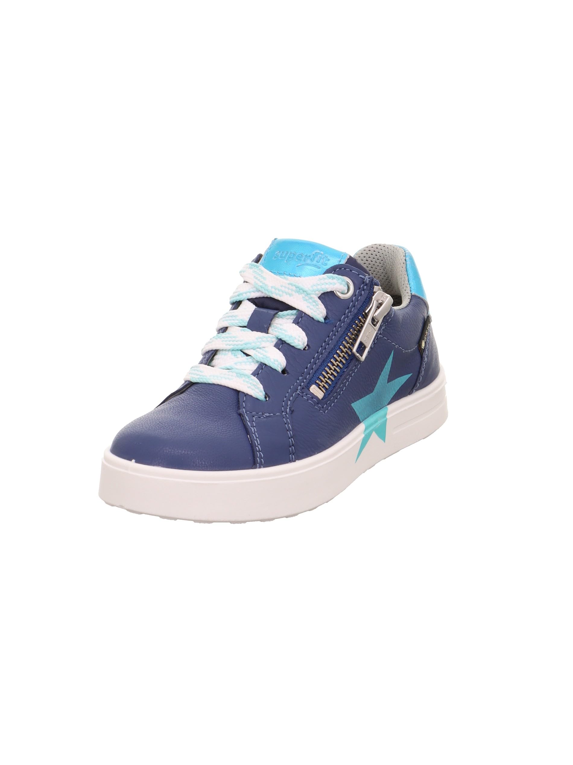 Superfit Girl's Stella Gore-tex Sneaker, Blue Light Green 8010, 10 UK Child