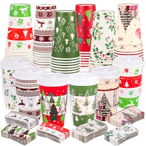 Atonofun 48 Pcs Merry Christmas Disposable Cups...