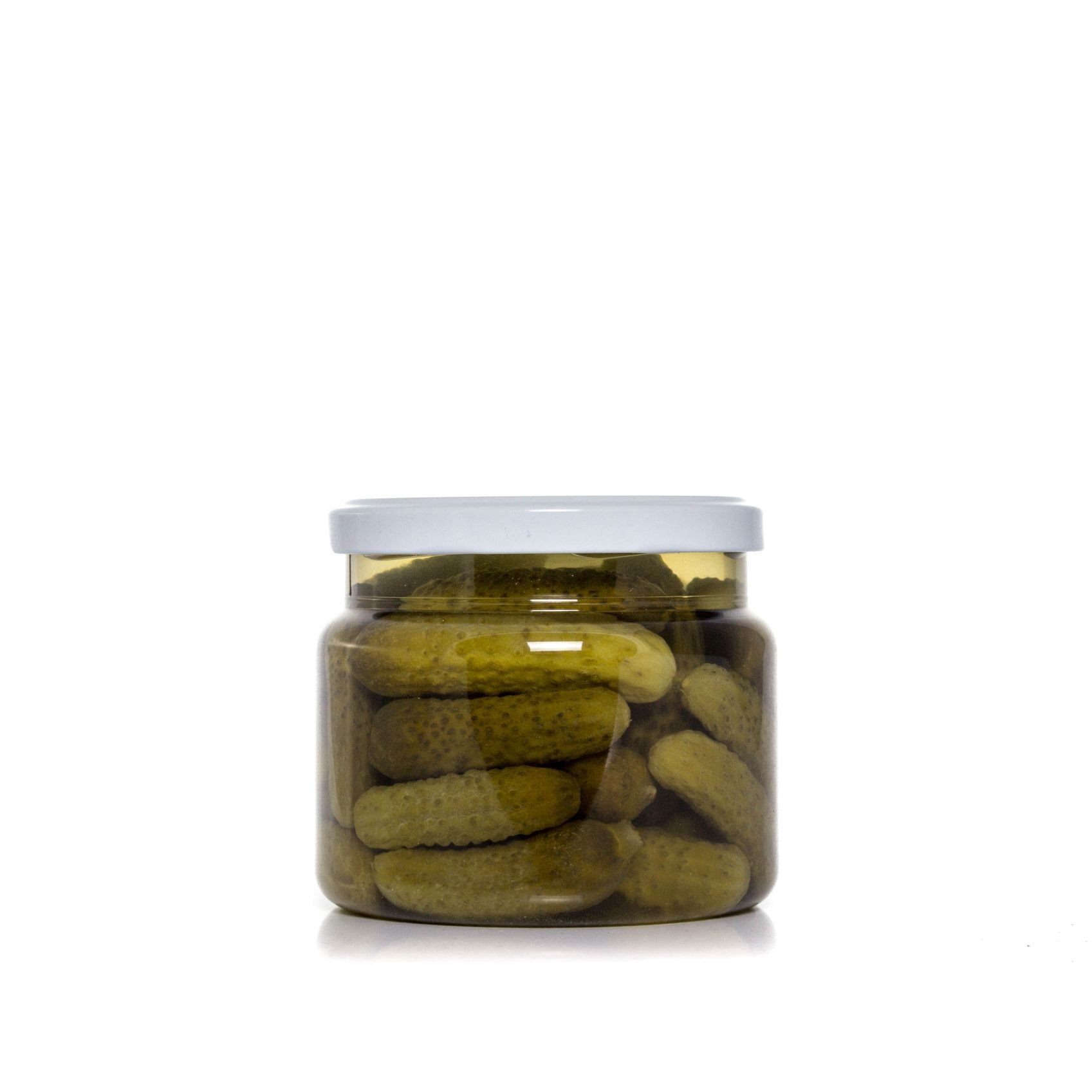 Pepinillos Medianos Sabor Anchoa Envase PET 550 g Peso Neto